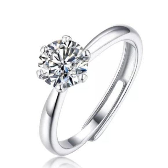 1 Ct Moissanite Natural White VVSI -- GORGEOUS 💋❤ Comes w GRA certificate ❤ - Picture 2 of 10